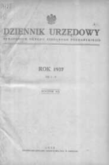 Dziennik Urzędowy Kuratorium Okręgu Szkolnego Poznańskiego 1937.01.30 R.14 Nr1