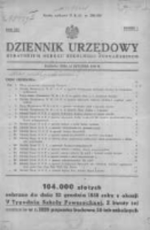Dziennik Urzędowy Kuratorium Okręgu Szkolnego Poznańskiego 1939.01.31 R.16 Nr1