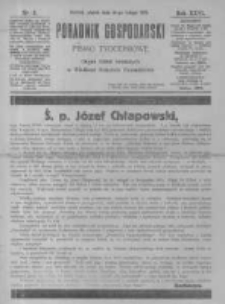 Poradnik Gospodarski. Pismo Tygodniowe. 1915.02.19 R.26 nr8