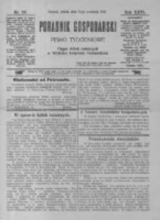 Poradnik Gospodarski. Pismo Tygodniowe. 1915.09.03 R.26 nr36