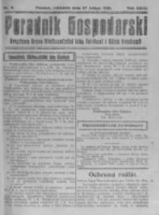 Poradnik Gospodarski. Pismo Tygodniowe. 1921.02.27 R.32 nr9
