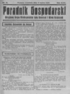 Poradnik Gospodarski. Pismo Tygodniowe. 1921.03.06 R.32 nr10