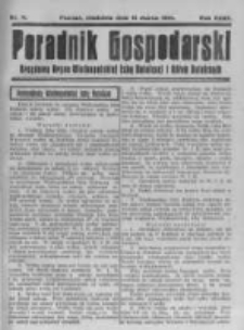 Poradnik Gospodarski. Pismo Tygodniowe. 1921.03.13 R.32 nr11
