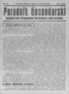 Poradnik Gospodarski. Pismo Tygodniowe. 1921.04.17 R.32 nr16