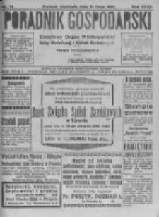 Poradnik Gospodarski. Pismo Tygodniowe. 1921.07.31 R.32 nr31