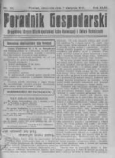 Poradnik Gospodarski. Pismo Tygodniowe. 1921.08.07 R.32 nr32