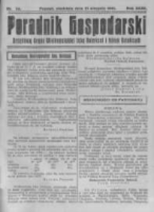Poradnik Gospodarski. Pismo Tygodniowe. 1921.08.21 R.32 nr34