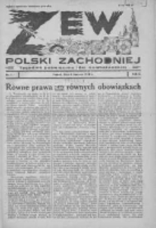 Zew Polski Zachodniej: tygodnik poświęcony idei kombatanckiej 1935.01.06 R.2 Nr1