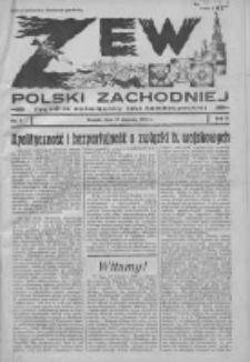 Zew Polski Zachodniej: tygodnik poświęcony idei kombatanckiej 1935.01.27 R.2 Nr4