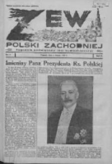 Zew Polski Zachodniej: tygodnik poświęcony idei kombatanckiej 1935.02.03 R.2 Nr5
