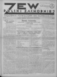 Zew Polski Zachodniej: tygodnik poświęcony idei kombatanckiej 1935.04.14 R.2 Nr15