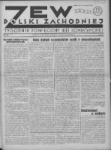 Zew Polski Zachodniej: tygodnik poświęcony idei kombatanckiej 1935.08.04 R.2 Nr31