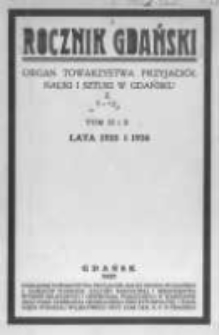 Rocznik Gdański. Organ Towarzystwa Przyjaciół Nauki i Sztuki w Gdańsku. 1935-1936 T.9-10