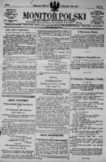 Monitor Polski. Dziennik Urzędowy Rzeczypospolitej Polskiej. 1923.01.09 R.6 nr6