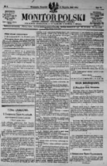 Monitor Polski. Dziennik Urzędowy Rzeczypospolitej Polskiej. 1923.01.11 R.6 nr8