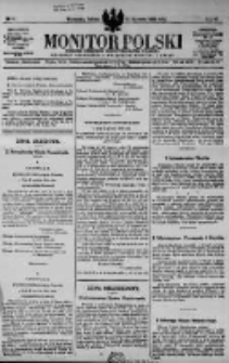 Monitor Polski. Dziennik Urzędowy Rzeczypospolitej Polskiej. 1923.01.13 R.6 nr10