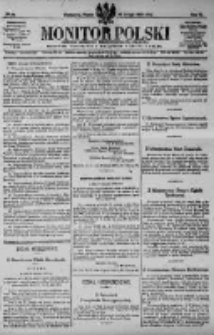 Monitor Polski. Dziennik Urzędowy Rzeczypospolitej Polskiej. 1923.02.16 R.6 nr38