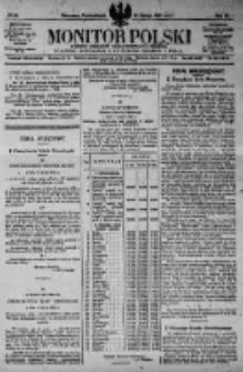 Monitor Polski. Dziennik Urzędowy Rzeczypospolitej Polskiej. 1923.02.19 R.6 nr40