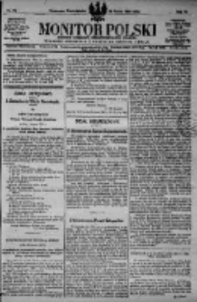 Monitor Polski. Dziennik Urzędowy Rzeczypospolitej Polskiej. 1923.03.26 R.6 nr70