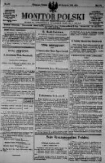 Monitor Polski. Dziennik Urzędowy Rzeczypospolitej Polskiej. 1923.04.28 R.6 nr97