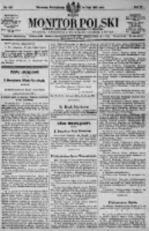 Monitor Polski. Dziennik Urzędowy Rzeczypospolitej Polskiej. 1923.05.14 R.6 nr107