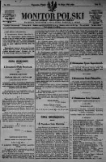 Monitor Polski. Dziennik Urzędowy Rzeczypospolitej Polskiej. 1923.05.18 R.6 nr111
