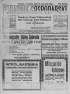 Poradnik Gospodarski. Pismo Tygodniowe. 1922.01.15 R.33 nr3
