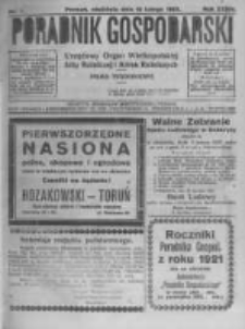 Poradnik Gospodarski. Pismo Tygodniowe. 1922.02.12 R.33 nr7