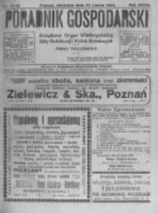 Poradnik Gospodarski. Pismo Tygodniowe. 1922.03.26 R.33 nr10-13