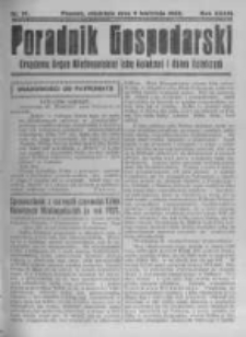 Poradnik Gospodarski. Pismo Tygodniowe. 1922.04.09 R.33 nr15