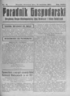 Poradnik Gospodarski. Pismo Tygodniowe. 1922.04.30 R.33 nr18