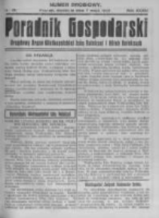 Poradnik Gospodarski. Pismo Tygodniowe. 1922.05.07 R.33 nr19