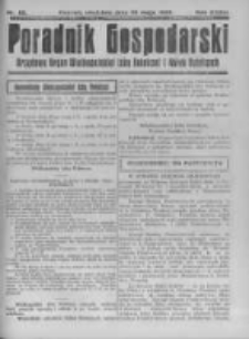 Poradnik Gospodarski. Pismo Tygodniowe. 1922.05.28 R.33 nr22
