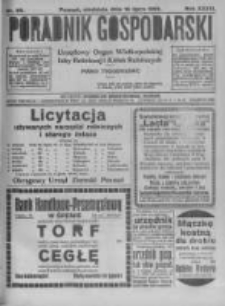Poradnik Gospodarski. Pismo Tygodniowe. 1922.07.16 R.33 nr29