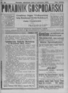 Poradnik Gospodarski. Pismo Tygodniowe. 1922.08.06 R.33 nr32