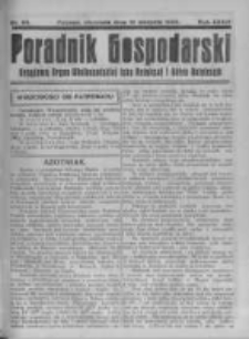 Poradnik Gospodarski. Pismo Tygodniowe. 1922.08.13 R.33 nr33