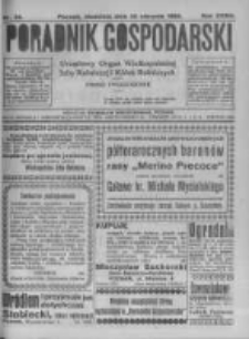Poradnik Gospodarski. Pismo Tygodniowe. 1922.08.20 R.33 nr34
