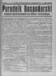 Poradnik Gospodarski. Pismo Tygodniowe. 1922.08.27 R.33 nr35