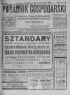 Poradnik Gospodarski. Pismo Tygodniowe. 1922.09.17 R.33 nr38