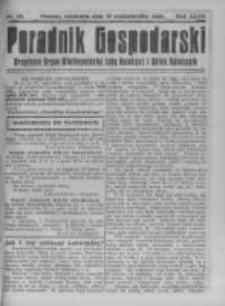 Poradnik Gospodarski. Pismo Tygodniowe. 1922.10.15 R.33 nr42