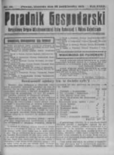 Poradnik Gospodarski. Pismo Tygodniowe. 1922.10.29 R.33 nr44