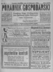 Poradnik Gospodarski. Pismo Tygodniowe. 1922.11.19 R.33 nr47