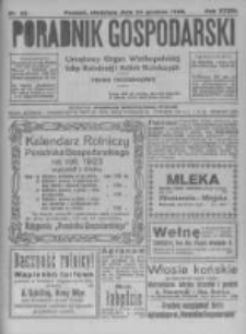 Poradnik Gospodarski. Pismo Tygodniowe. 1922.12.24 R.33 nr52
