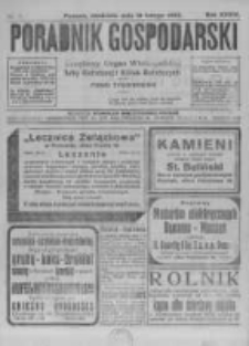 Poradnik Gospodarski. Pismo Tygodniowe. 1923.02.18 R.34 nr7
