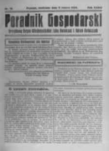 Poradnik Gospodarski. Pismo Tygodniowe. 1923.03.11 R.34 nr10