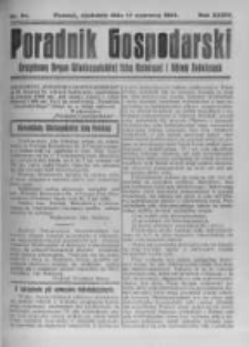 Poradnik Gospodarski. Pismo Tygodniowe. 1923.06.17 R.34 nr24