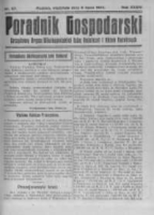 Poradnik Gospodarski. Pismo Tygodniowe. 1923.07.08 R.34 nr27