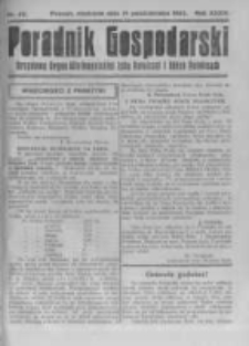 Poradnik Gospodarski. Pismo Tygodniowe. 1923.10.21 R.34 nr42