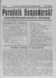 Poradnik Gospodarski. Pismo Tygodniowe. 1923.12.16 R.34 nr50