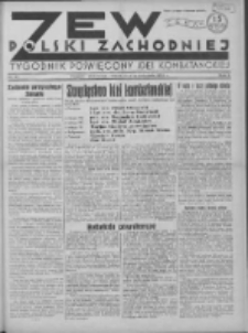 Zew Polski Zachodniej: tygodnik poświęcony idei kombatanckiej 1935.09.15 R.2 Nr37